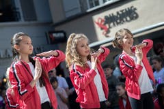 Konzentriert die einen, freundlich lächelnd die anderen. (Bild: Pius Amrein, Luzern, 20. April 2019)