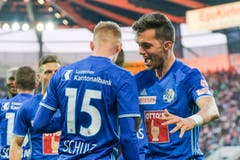 Shkelqim Demhasaj, Mittelstürmer, Note 4.5Kopfballvorlage zum 2:0 von Schulz. Doch als zentraler Angreifer hätte er noch mehr mit den Konterbällen anfangen sollen. (Bild: Martin Meienberger/freshfocus)