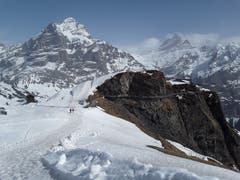 Wunderschöne Bergwelt, noch im Schnee. (Bild: Bruno Ringgenberg, Grindelwald First, 22. April 2019)