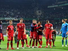 Für die Bayern war es am Schluss ein hartes Stück Arbeit (Bild: KEYSTONE/EPA/DAVID HECKER)