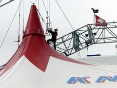 Die Artisten sind in St. Gallen angekommen. (Bild: Hermann Bigler)