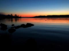Abendstimmung am See in Schmerikon. (Bild: Toni Sieber)