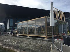 Der «Quadrin» wird gut bewacht vom KKL-Dach. (Bild: Martin Barth, WTFL)