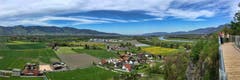 Blick ins Unterrheintal vom Montlinger Bergli aus. (Bild: Toni Sieber)