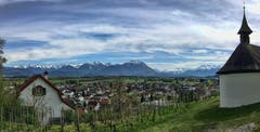 Blick in den Rätikon vom Montlinger Bergli aus. (Bild: Toni Sieber)