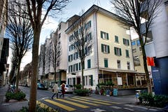 Das frühere Restaurant Schützengarten an der Bruchstrasse: In diesem Haus wohnte Carl Spitteler. Inzwischen ist das Gebäude abgerissen. (Bild Eveline Beerkircher, 8. Januar 2015)