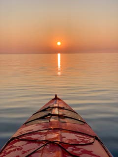 Kajak auf dem Bodensee. (Bild: Reto Schubnell)