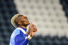 Blessing Eleke, Mittelstürmer, 4: Das erlösende Tor zum 3:1 entschädigt für viele seiner Fehler. (Bild: Daniela Frutiger/freshfocus, Luzern, 27. April 2019)