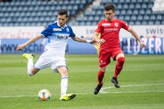 Shkelqim Demhasaj, offensives Mittelfeld, 4: Er leitet den Treffer zum 2:0 mit einem öffnenden Pass auf Eleke ein. Sonst etwas viele Ballverluste. (Bild: KEYSTONE/Urs Flueeler, Luzern, 27. April 2019)