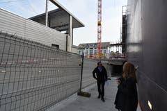 Einfahrt zur Migros-Tiefgarage von der Zielstrasse her.