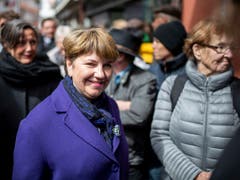 Bundesrätin Viola Amherd am Aufzug der Landsgemeinde in Appenzell.(KEYSTONE/Christian Merz).. (Bild: Keystone/CHRISTIAN MERZ)