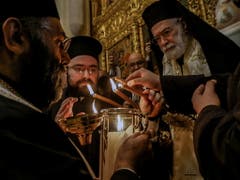 Osterfeierlichkeit in Beirut, Libanon. (Bild: KEYSTONE/EPA/NABIL MOUNZER)