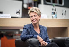 Die Bundesrätin stand Red und Antwort.