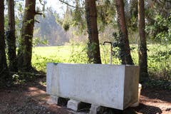 An der zweiten Feuerstelle hat es einen Brunnen. (Bild: Marlen Hämmerli)