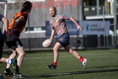 Touch-Rugby beim Training auf der Allmend. (Bild: Manuela Jans-Koch, Luzern, 25. April 2019)