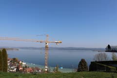 In Berlingen ist die Sicht auf den Untersee noch nicht optimal. (Bild: Marlen Hämmerli)
