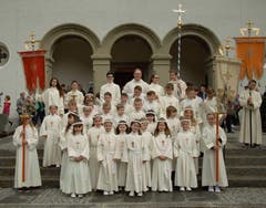 Diese 26 Kinder empfingen ihre erste heilige Kommunion. (Bild: PD)