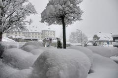 Schneekissen in Engelberg. (Bild: Caroline Pirskanen)