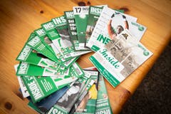 Matchprogramme aus der FCSG-Neuzeit. (Bild: Ralph Ribi)