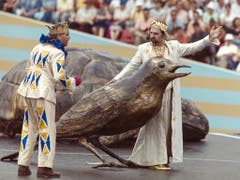 Bild von der Hauptprobe 1999. Die Fête des vignerons in Vevey findet nur rund alle 25 Jahre statt. (Bild: Keystone/STR)