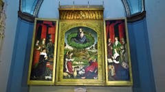 Flügelaltar in der Kathedrale mit Roi René links und seiner zweiten Gattin Jeanne rechts.