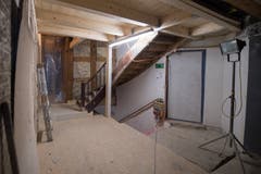 Das Hotel Schlüssel in Luzern hat vor einem Jahr gebrannt. So sieht es heute im Innern aus. (Bild: Boris Bürgisser, 1. Mai 2019)