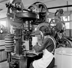 Bild eines unbekannten Industrie-Betriebs im Jahr 1942. (Bild: Karl Manz/Aura)