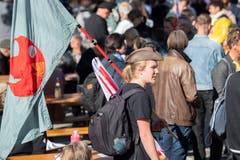 1. Mai in St. Gallen: Umzug und Demo durch die St. Galler Altstadt © Urs Bucher/TAGBLATT