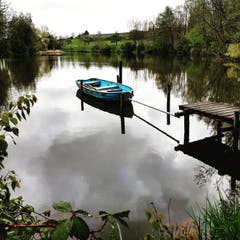 Der Atzenholzweiher mit wundervoller Stimmung. (Bild: Reto Schlegel)