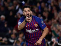 Sein Tor zum 1:0 war in Vorbereitung und Abschluss von erster Güte: Barcelonas Stürmer Luis Suarez darf hier stolz sein (Bild: Keystone/AP/Manu Fernandez)