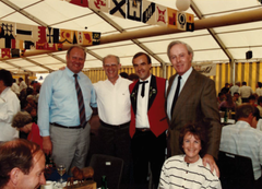 Erwin Muff (Luzerner Regierungsrat), Alfred N. Becker (Luga-Gründer), Werner Fluder (Leiter Sonderschauen und Tierausstellungen) und Bruno Haab (Präsident von 1978 bis 2000). (Bild: zvg)
