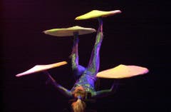 Die russische Akrobatin Elena Tchipokova 2001 in Frick. (Bild: KEYSTONE/Dominik Pluess)