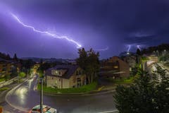 Für Stormchaser ein Glücksfall: Gewitter über Luzern.