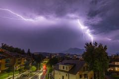 Gewitterabend in Luzern.