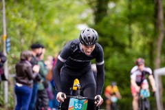Das Velo steht im Fokus: Im Rahmen der Luzerner Velonacht fand der Hilliminator am Samstag statt. Im Bild ist Michael Pfeiler.