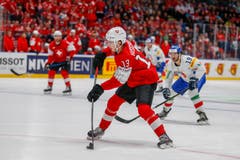 Nico Hischier spielte sein erstes WM-Spiel im Dress der Schweizer Nationalmannschaft. (Bild: Estelle Vagne/freshfocus, Bratislava, 11. Mai 2019)