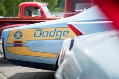 Bemerkenswertes Heck eines Dodge Chargers.