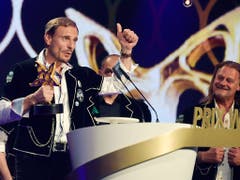 In der Kategorie der volkstümlichen Musik gewann der Männerchor «Heimweh». (Bild: KEYSTONE/WALTER BIERI)