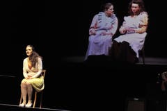 Projekt «Zeitsprung» im Theater Uri mit Ivana Martinovic. (Bild: Urs Hanhart, Altdorf, 10. Mai 2019)