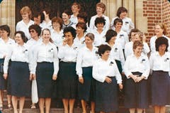 Der Frauenchor Buchs in den 1980er-Jahren.