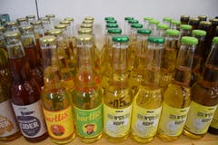 Nebst Bier findet sich auch Apfelwein im Sortiment.