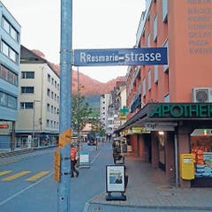 Nochmals in Goldau: Aus der Rossberg- wurde die Rosmarie-Strasse.