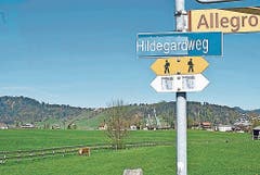 In Einsiedeln wurde gestern der Lincolnweg in den Hildegardweg umgetauft.
