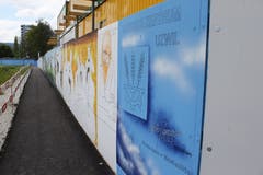 Was mit der Wand nach Ende der Bauzeit geschieht, ist noch offen. Sicher ist, dass sie während der gesamten Zeit - also für die nächsten zweieinhalb bis drei Jahre - stehen bleiben wird.