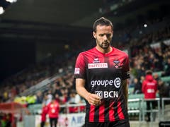 Xamax-Topskorer Raphael Nuzzolo bleibt bei seiner Rückkehr nach abgesessener Sperre wirkungslos (Bild: KEYSTONE/JEAN-CHRISTOPHE BOTT)