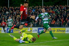 Hält sicher: Kriens-Torhüter Simon Enzler. (Bild: Marc Schumacher / Freshfocus, Aarau, 15. Mai 2019)