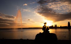 Sonnenuntergang am Zugersee. (Bild: Daniel Hegglin, Zug, 13. Mai 2019)