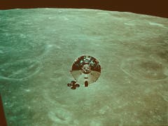 Am 18. Mai 1969 startete Apollo 10 zum Mond und erreichte am 21. Mai den Mondorbit. Dort führte die Crew alle Manöver aus, die auch für Apollo 11 geplant waren - bis auf die eigentliche Landung. (Bild: KEYSTONE/AP NY/NASA)