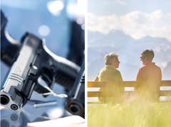 Die Schweiz stimmt ab. Die Themen: EU-Waffenrecht und AHV-Steuer-Deal. (Bild: KEY)