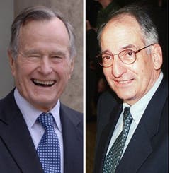 George Bush Sr. traf Bundesrat Jean-Pascal Delamuraz 1990. (Bild: KEY)